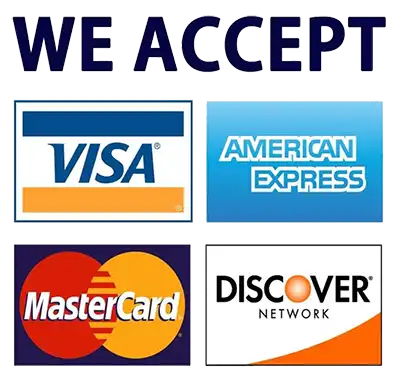 We accept credit cards